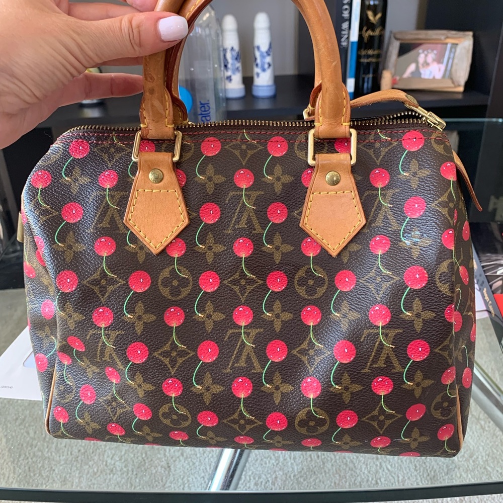 LOUIS VUITTON 🍒 Speedy 25 Monogram Cerises Cherry 🍒 - Picture 15 of 17